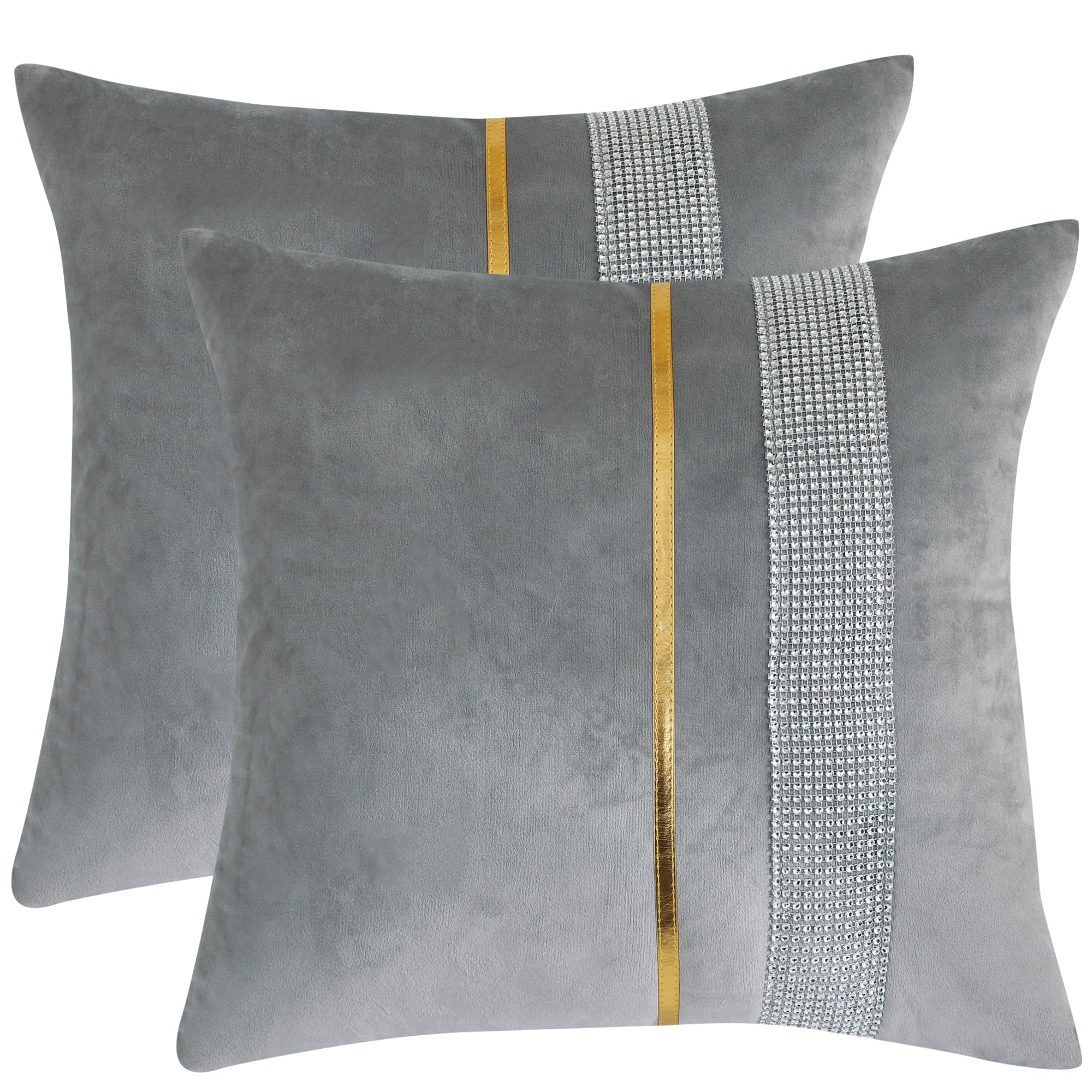 Gray And Gold Throw Pillows
