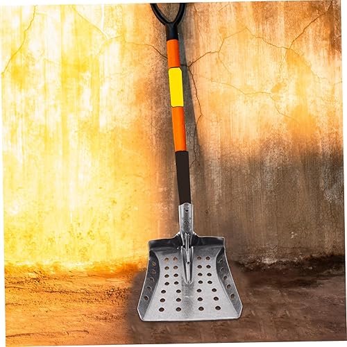 Miniatura 3 de Pala de jardín Agujero de fuga Pala de tamizado de barro Pala de tamizado de alcantarillado Pala de jardín Pala de metal plateado Pala de tamiz