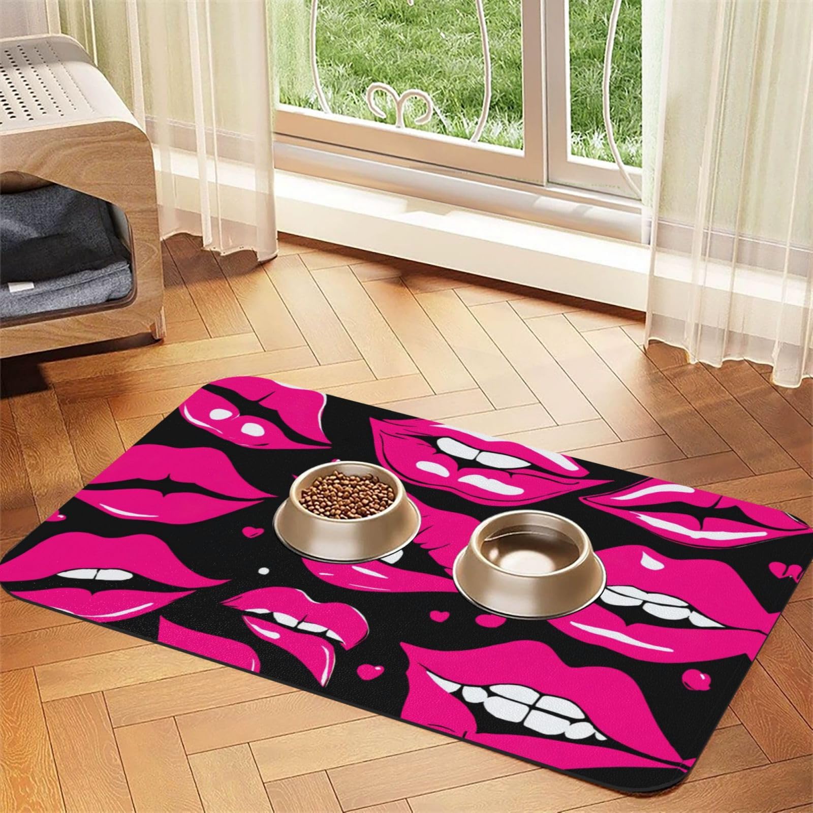 Tapis en cuir PU pour chiens et chats au design élégant et finition antidérapante haut de gamme