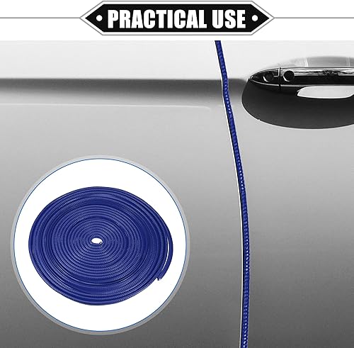 Vista 30 de Protector de borde de puerta de automóvil, 32.8 pies en forma de U, borde de goma, protector universal para automóvil, camión, ATV, barco, Rojo