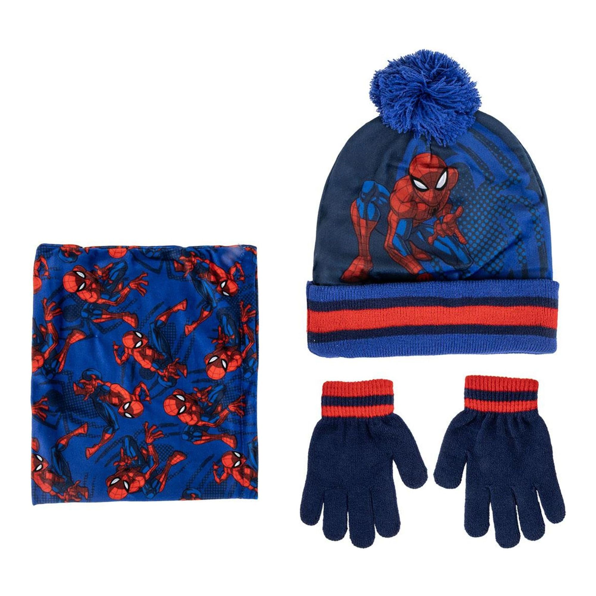 CERDÁ LIFE'S LITTLE MOMENTS Boy's Conjunto Gorro, Guntes Y Braga Spiderman Cómodo Y Práctico Ideal para El Día 3 Piece Set, Multicoloured, One Size
