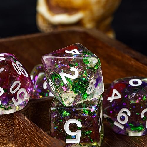 Miniatura 61 de Juego de dados de queso, juego de dados DND poliédricos de resina amarilla para juegos de rol D&D y otros juegos de mesa Dados