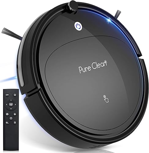 Aspirador robot – Aspirador robot de carga automática – Succión de 1200 pa, navegación por autopista, tiempo de funcionamiento de 70 minutos –