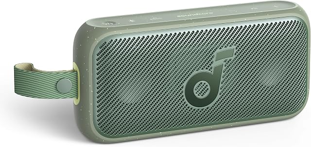 soundcore Motion 300 Bezprzewodowy przenośny głośnik Hi-Res z technologią BassUp, głośnik Bluetooth z technologią SmartTune, dźwięk stereo 30 W, IPX7, do ogrodu i pieszych wędrówek (zielony)