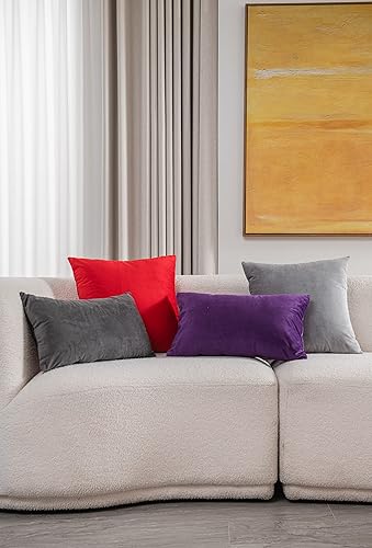 Miniatura 10 de Dezene - 2 fundas decorativas de terciopelo para almohada