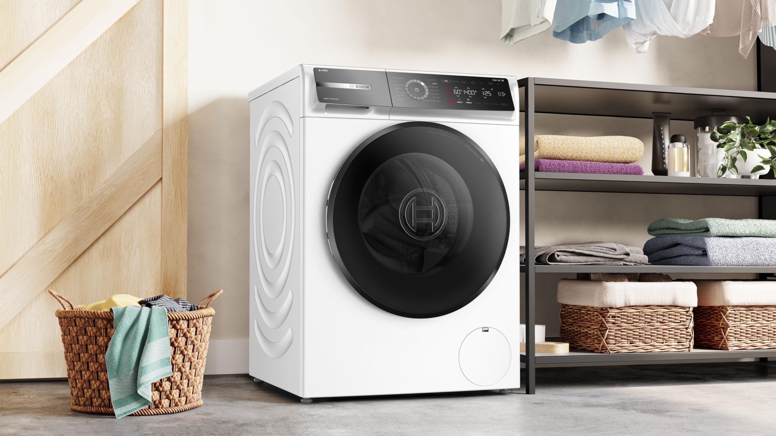 Image secondaire de Lave-linge Bosch Série 8 WGB244A2FR - 9 kg, 1400 trs/min, Blanc