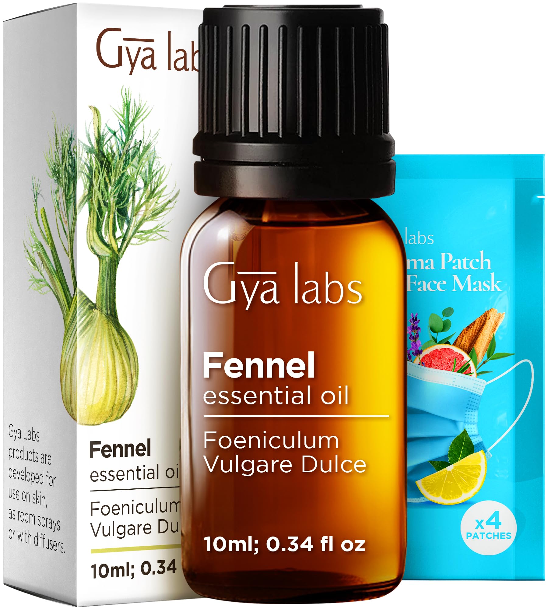Fennel Essential Oil for Skin, Hair &amp; Diffuser - 0.34 Fl Oz