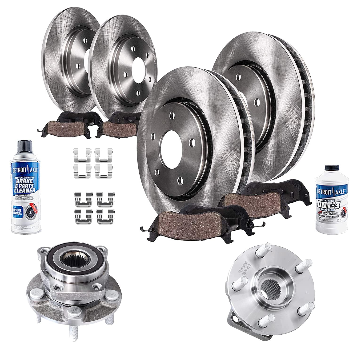 Detroit Axle - Brake Kit for 08-10 Subaru Impreza 09-10 Forester