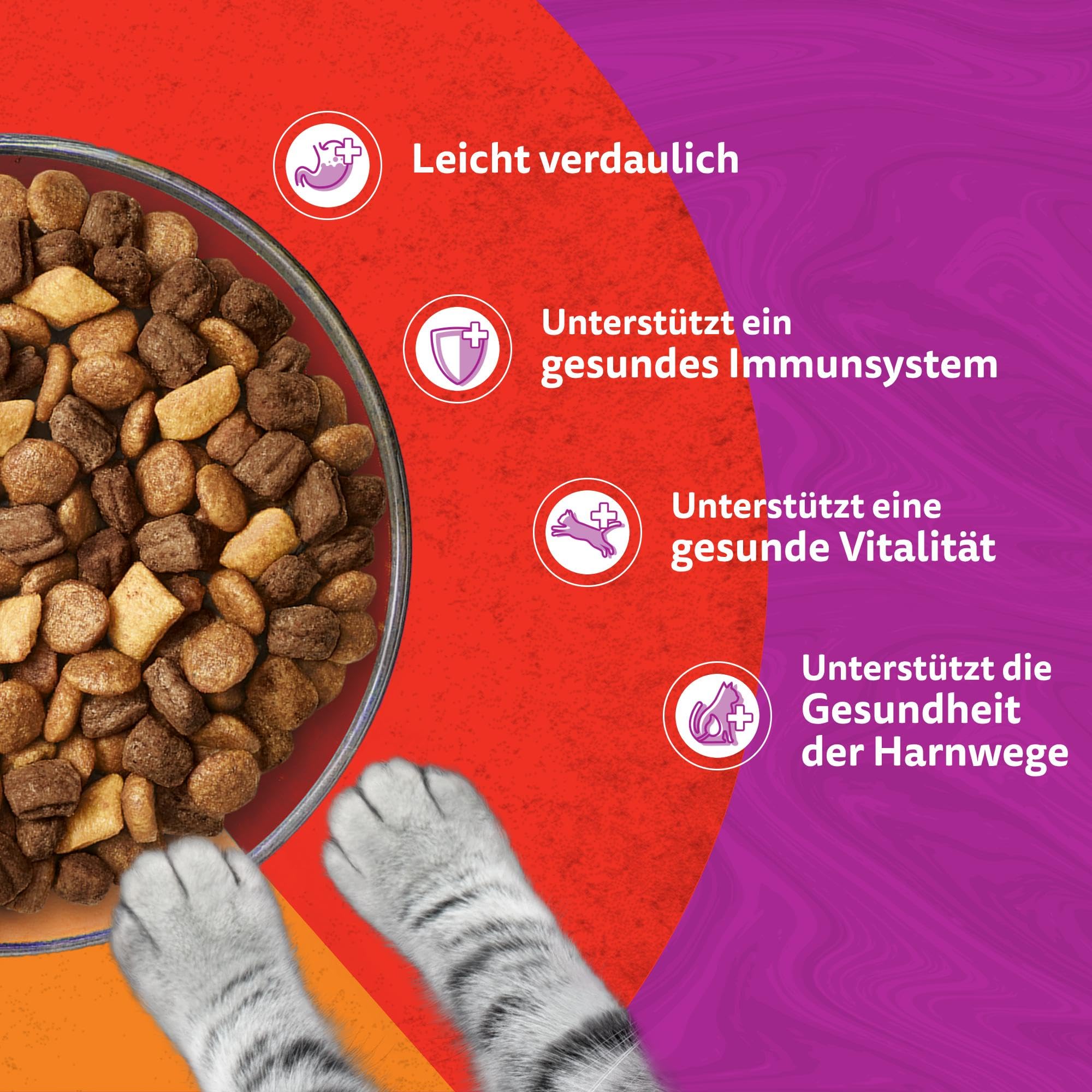 Whiskas Duo Trockenfutter für ausgewachsene Katzen 6 x 1.9 kg Classic Combos