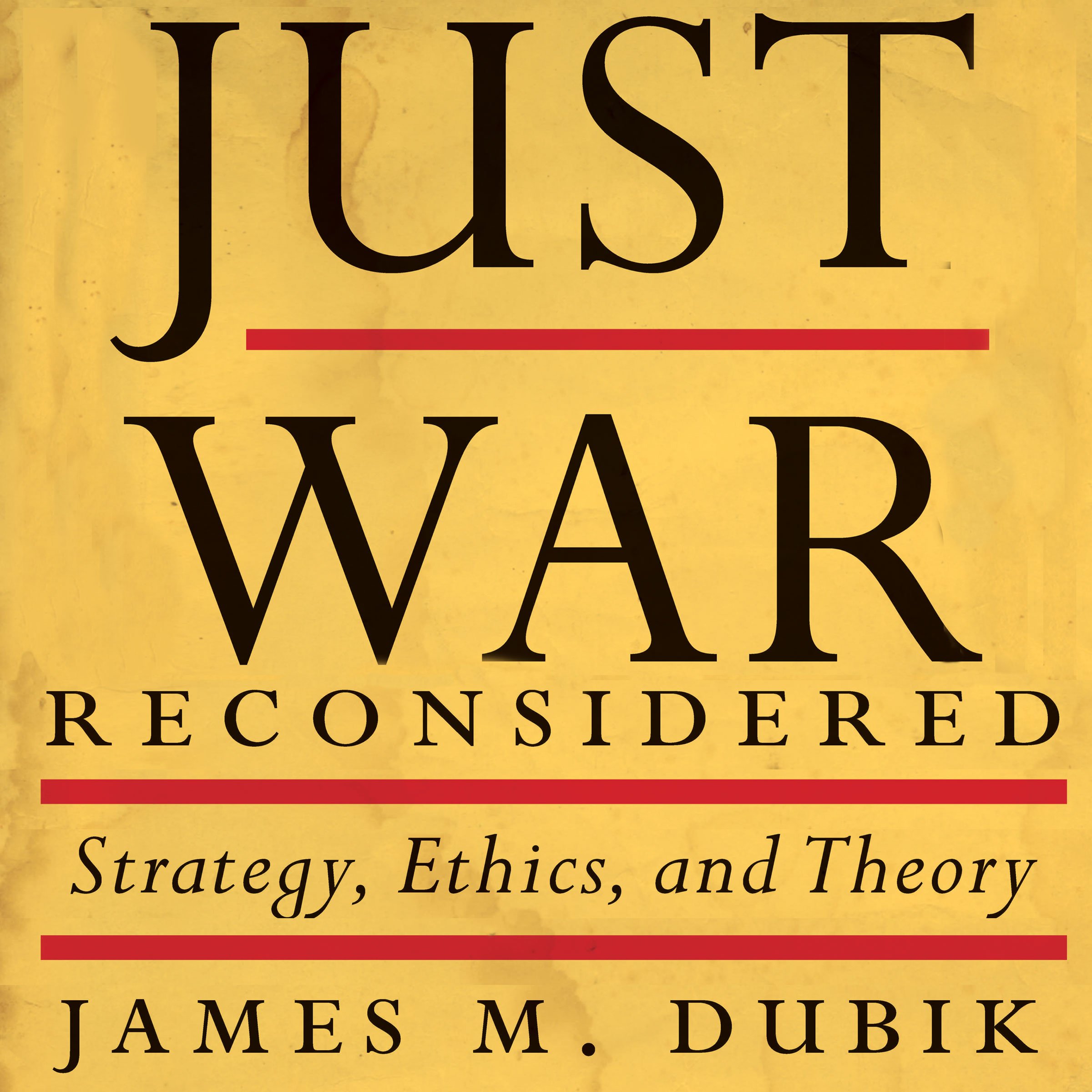 Cover art for Just War Reconsidered