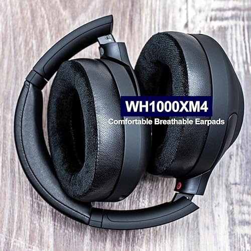 Miniatura 6 de WH-1000XM4 - Almohadillas de repuesto híbridas de terciopelo para auriculares WH1000XM4 WH-1000XM4, terciopelo suave, duradero, resistente al