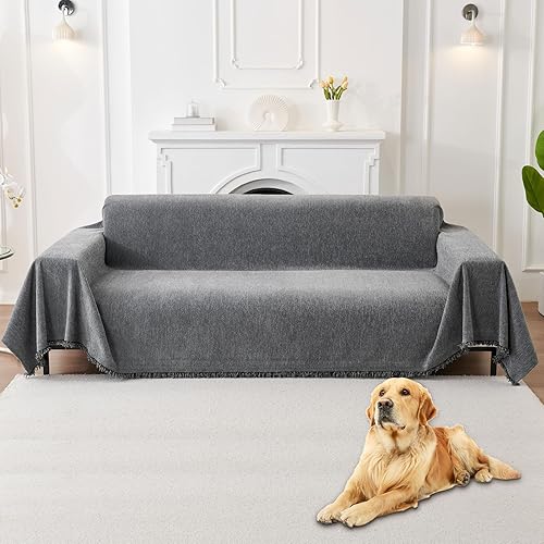 HAOMAIJIA Funda de sofá antideslizante para sofá de 3 cojines, fundas lavables para sofá seccional para perros y mascotas, protector de muebles para