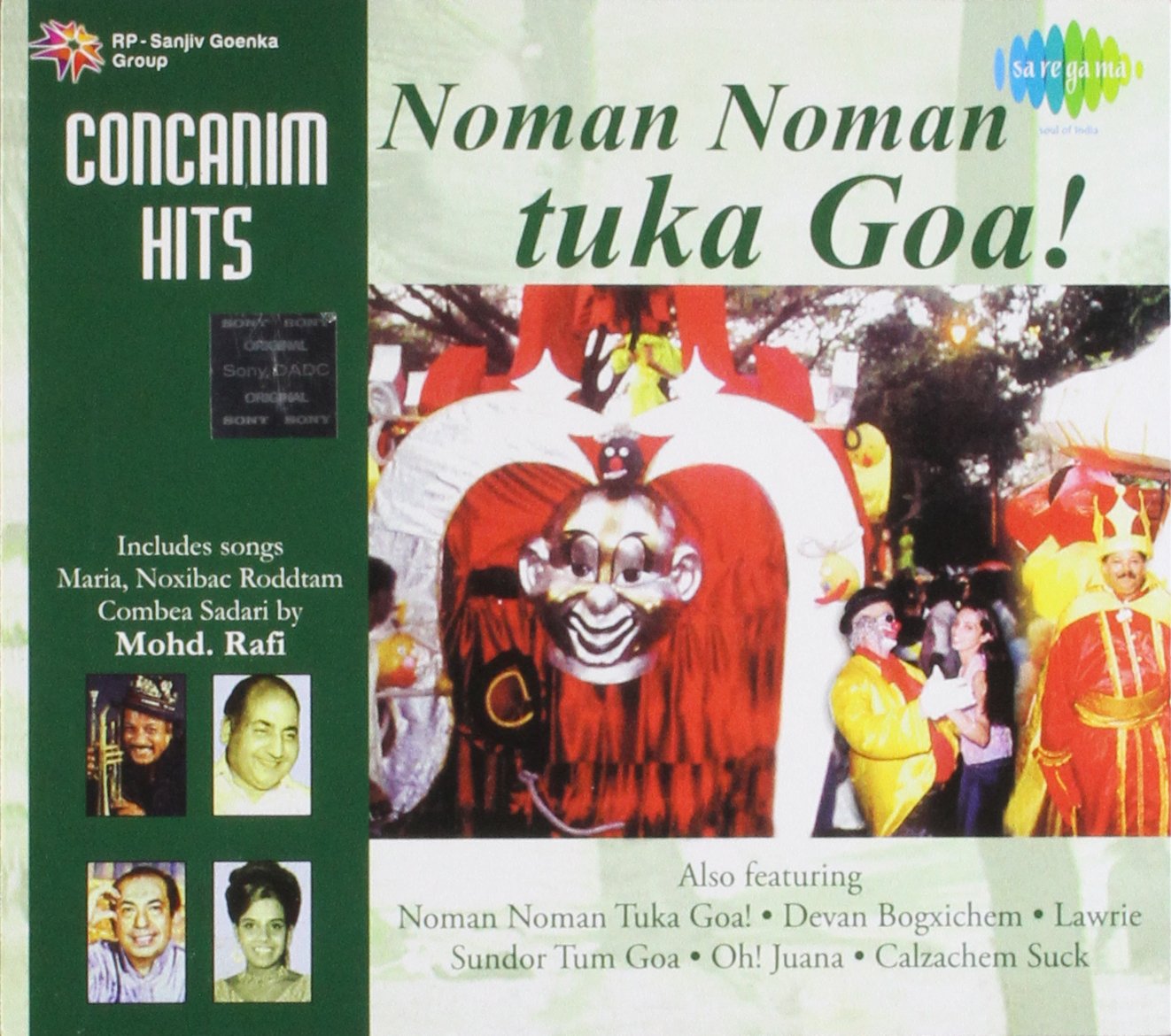 Noman Noman Tuka Goa! Concanim Hits (Konkani Hits / Includes Maria, Noxibac Roddtam, Combea Sadari by Mohd. Rafi)