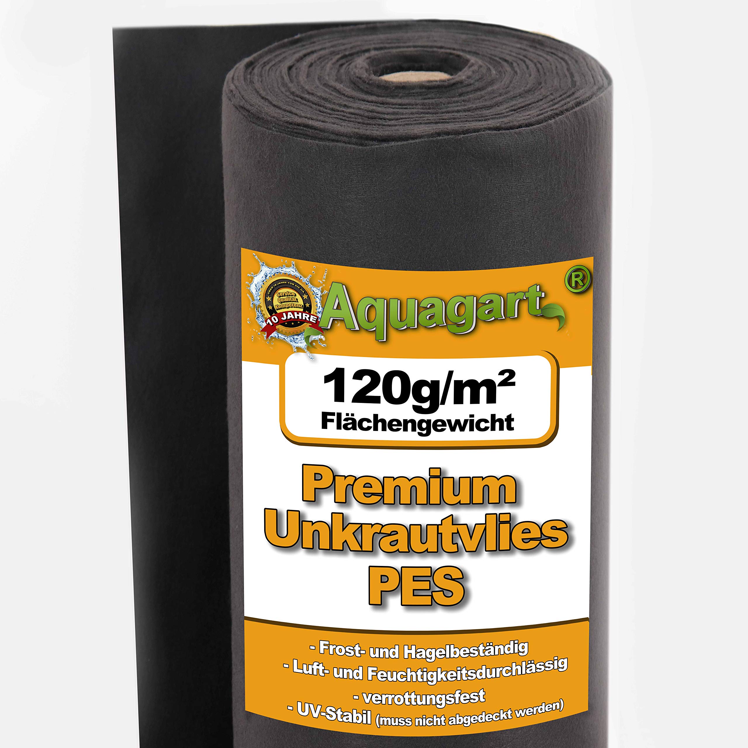 100m² Gartenvlies Unkrautvlies Mulchvlies Bodengewebe Geotextilvlies 120g 1m br.