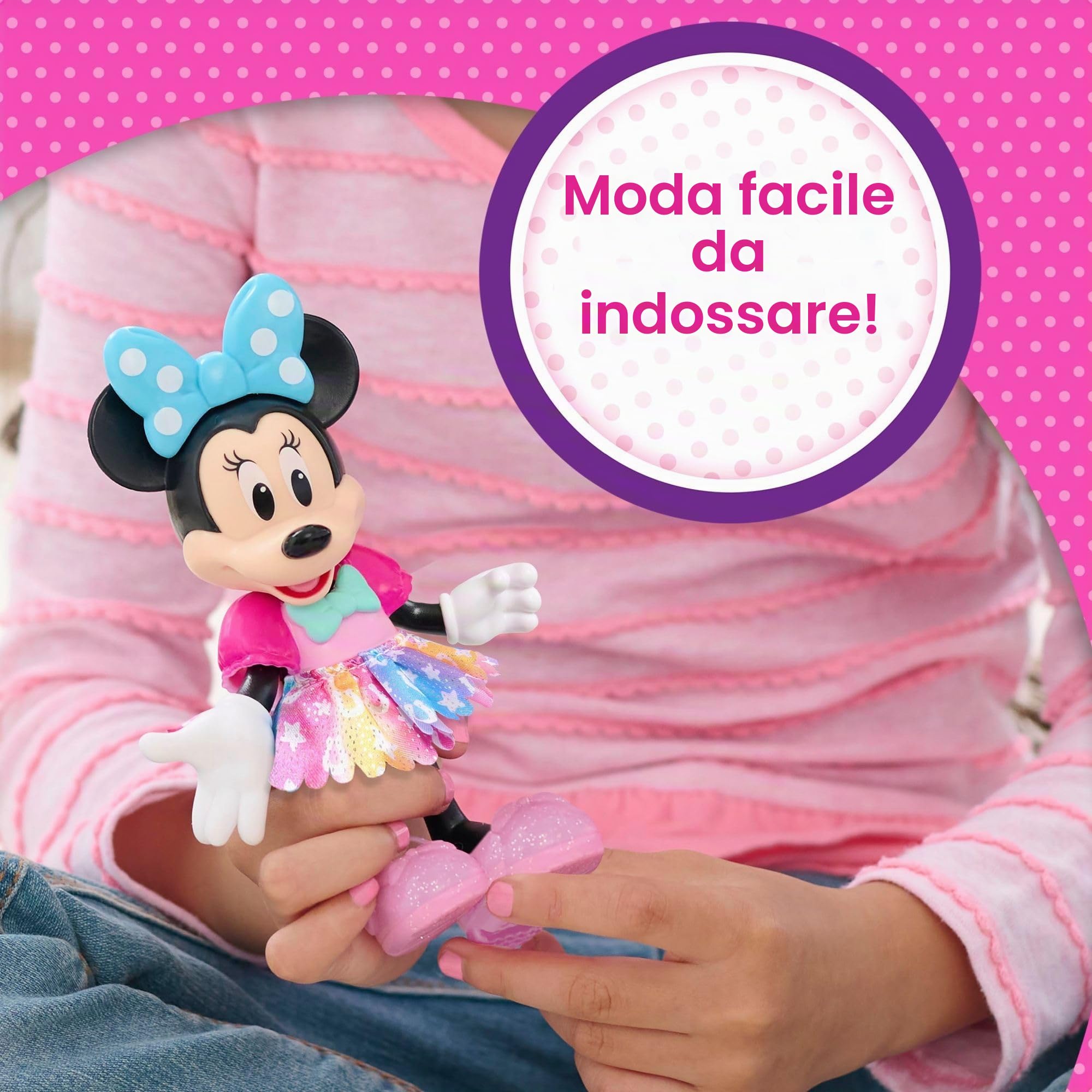 Just Play - Set di 21 pupazzi e accessori per bambini, motivo: Minnie, Groom & Glam Pony