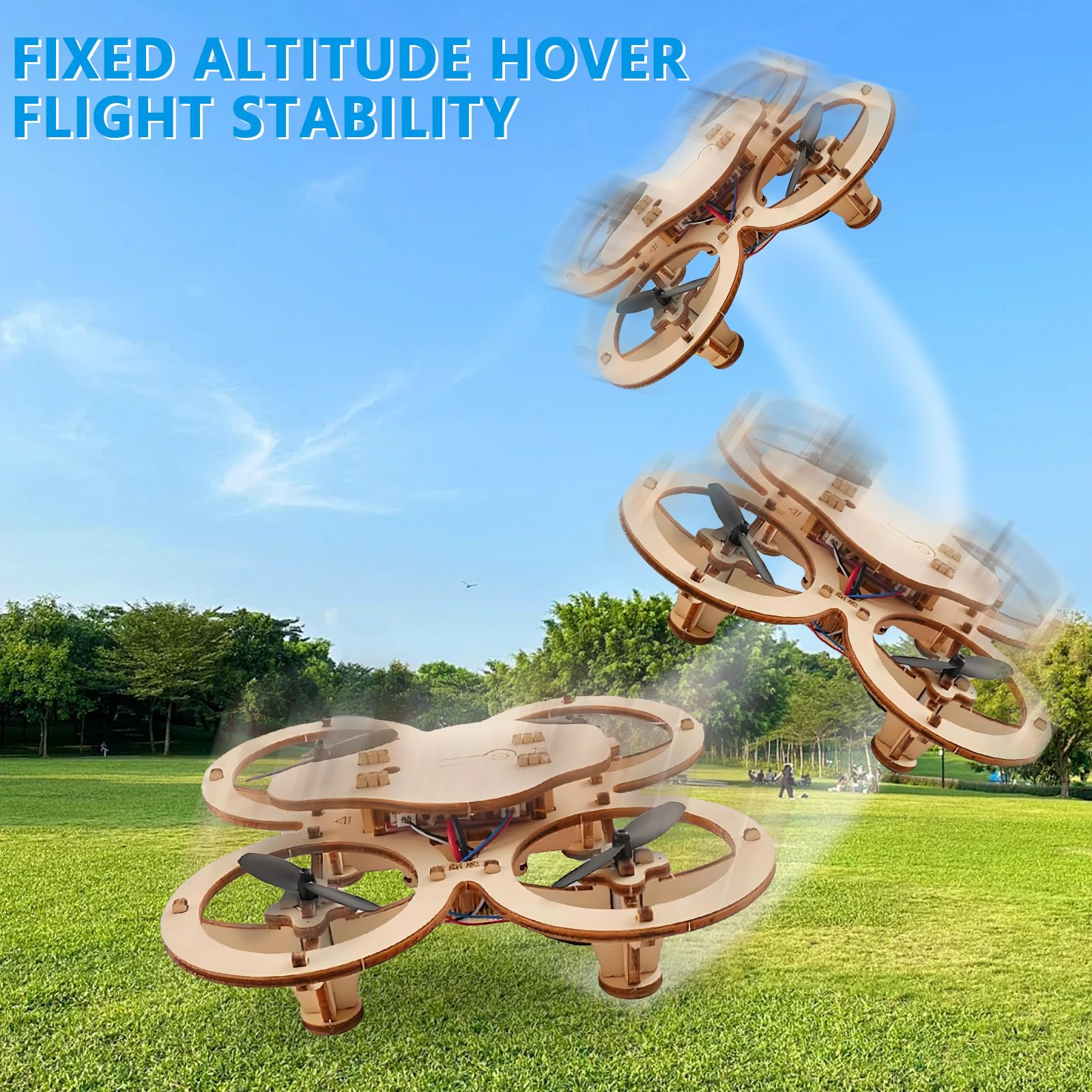 DIY Drone Kit à Construire,Drone Quadricoptère à Monter Soi-même,kit de modèle de construction de quadricoptère RC,Maquettes Créatives et Kits Scientifiques Éducatifs pour Enfants et Adultes