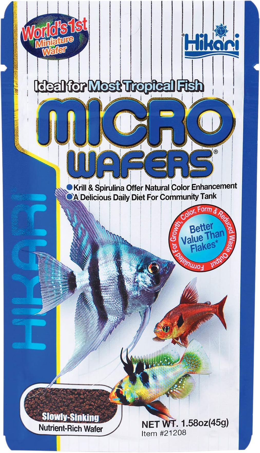 Micro Wafers Fish Food, 1.58-Ounce