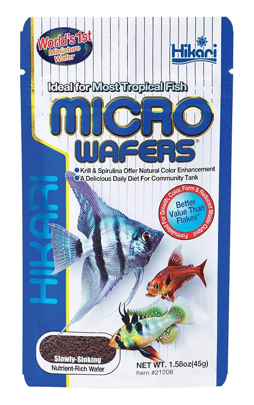 Alimento para Peixes Hikari Micro Wafers com Spirulina e Astaxantina 45 g