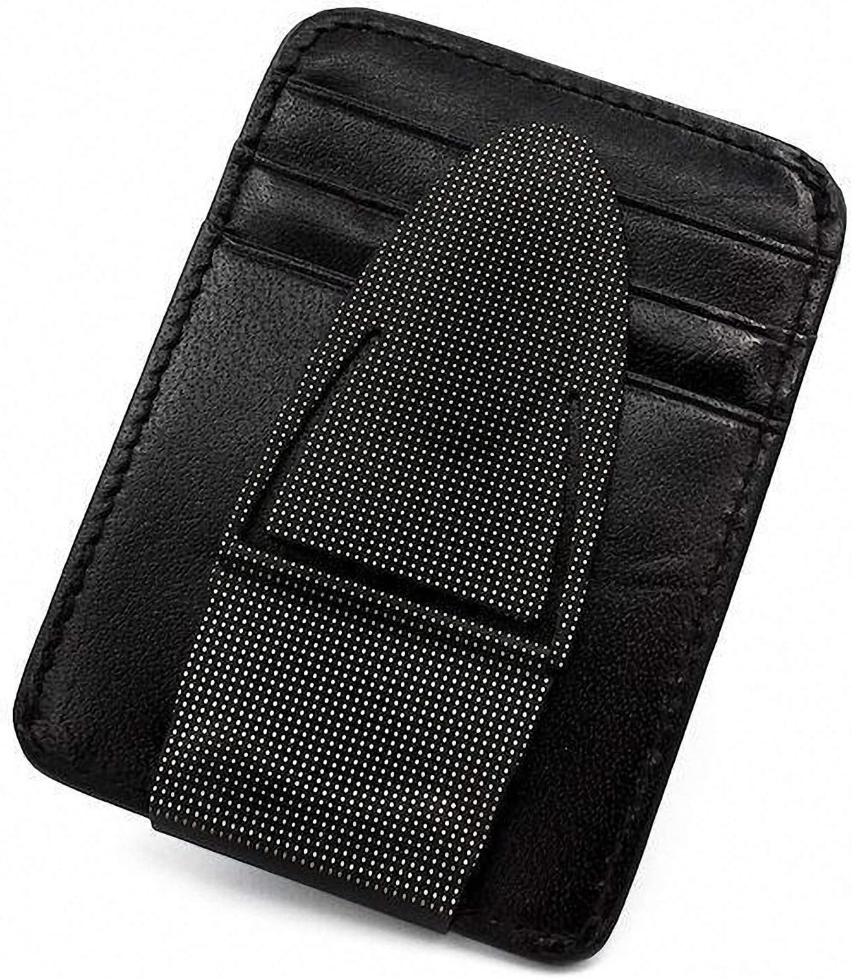 Money ClampGeneva Black Mesh MoneyClamp® with Wallet, The Only Money Clip that Never Loses Its Grip, Forever Warranty
