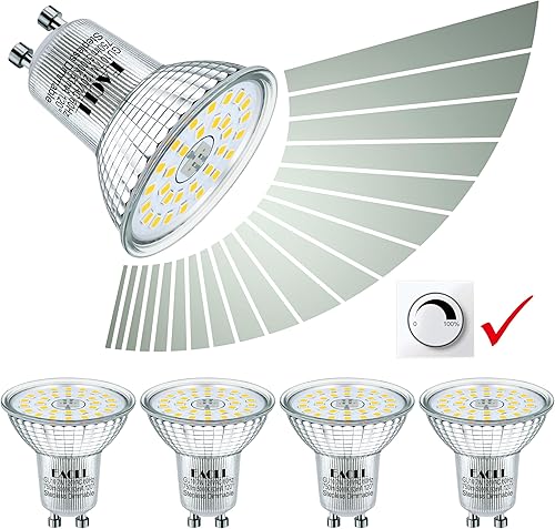 EACLL MR16 GU10 LED Bulb Dimmable, 5000K Daylight, 7W Equivalent 75W, 25,000 Hours Lifetime, Energy Efficient Light, 750 Lumens 120 Degree Flood