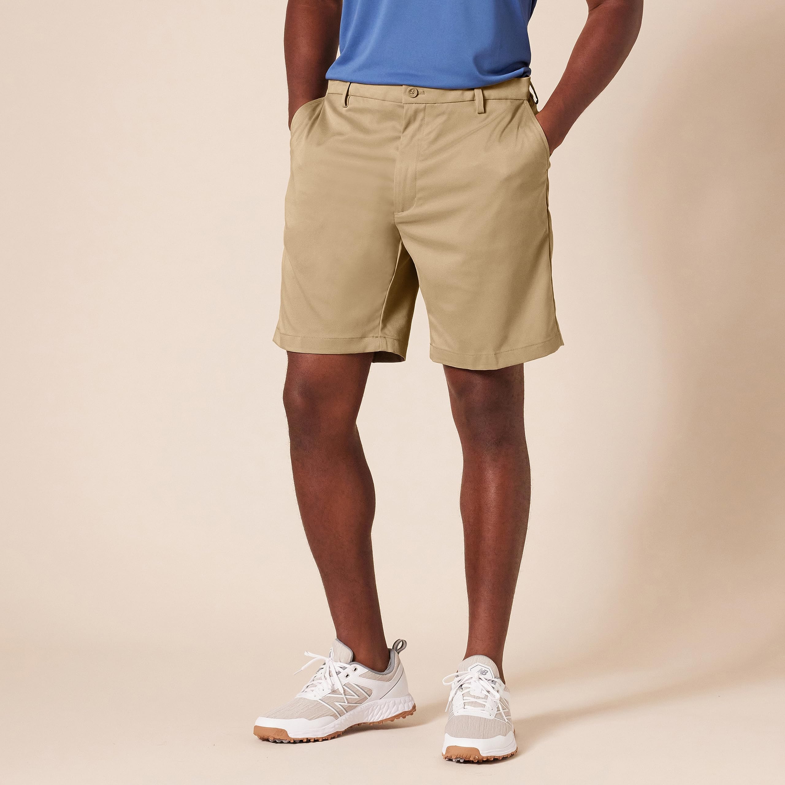 Amazon Essentials Pantaloncini da Golf Elasticizzati, Vestibilità Classica (Disponibili in Taglie Forti) Uomo - 5