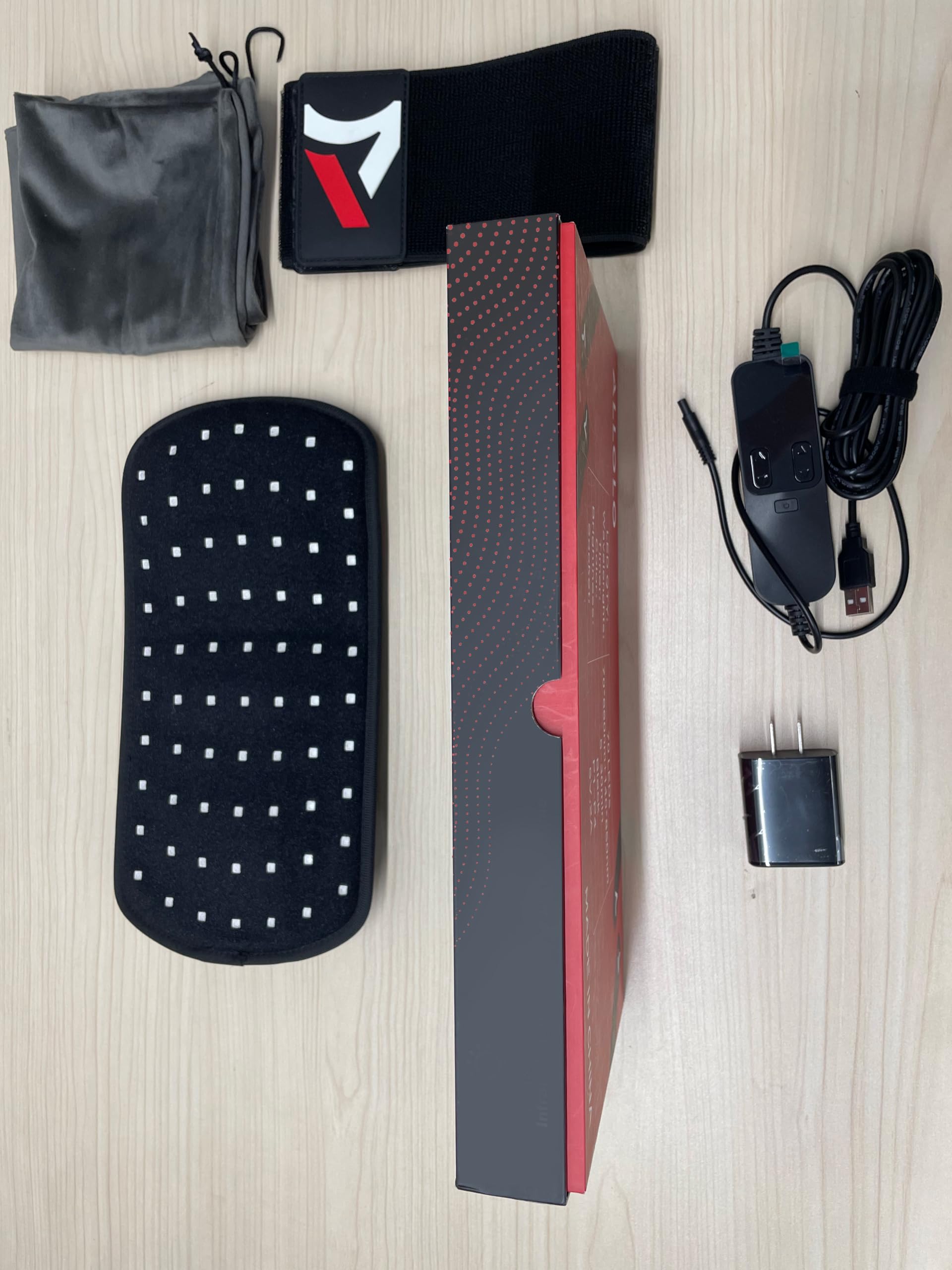 ALLOLO - Thérapie de lumière rouge pour le corps, compteur LED 3 en 1 avec télécommande et minuteur, thérapie de lumière infrarouge de 32 x 16 cm, 660 nm et 850 nm pour le soulagement de la douleur