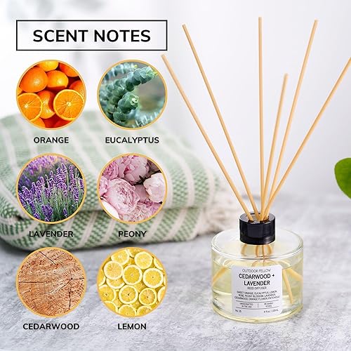 Miniatura 7 de Rosa Moschata - Difusor de varillas  4 onzas líquidas  Fragancia de lujo  Larga duración