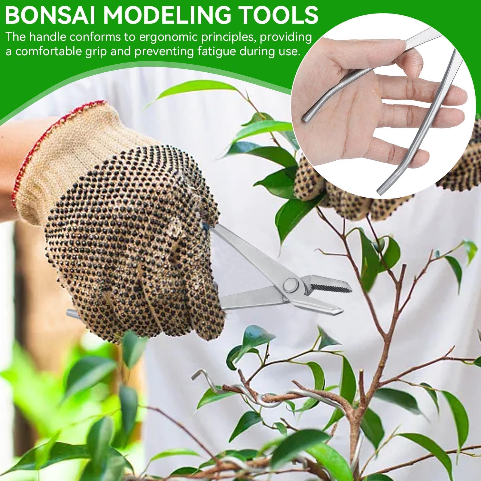 Coupe-bonsaï concave, Pince à bonsaï en métal, pince Jin robuste en acier inoxydable, poignée ergonomique, coupe-bonsaï, économie de travail, cisaille à bonsaï pour outil de jardinage