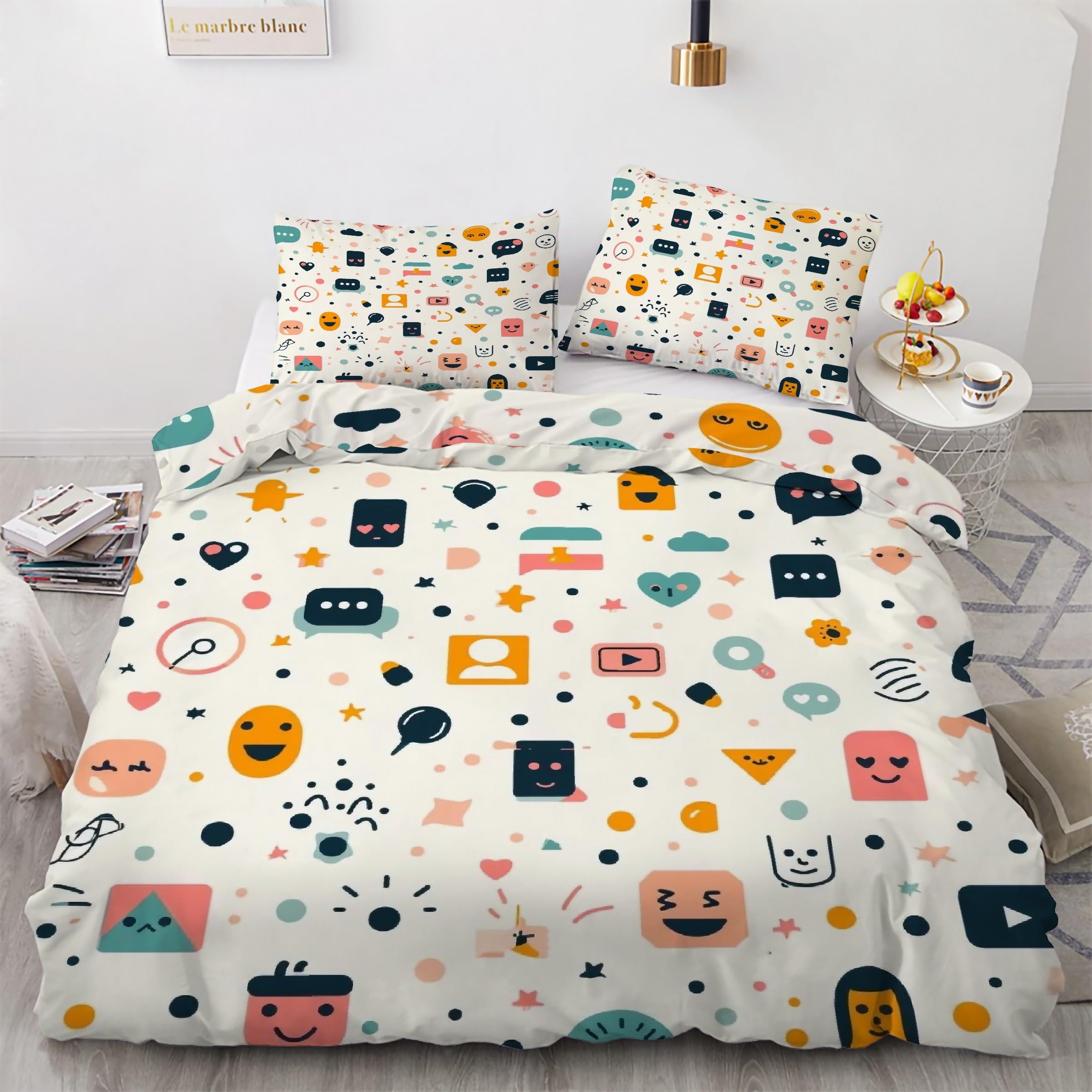Housse couette 160x200 mignon imprimé pour transformer l'ambiance de votre chambre