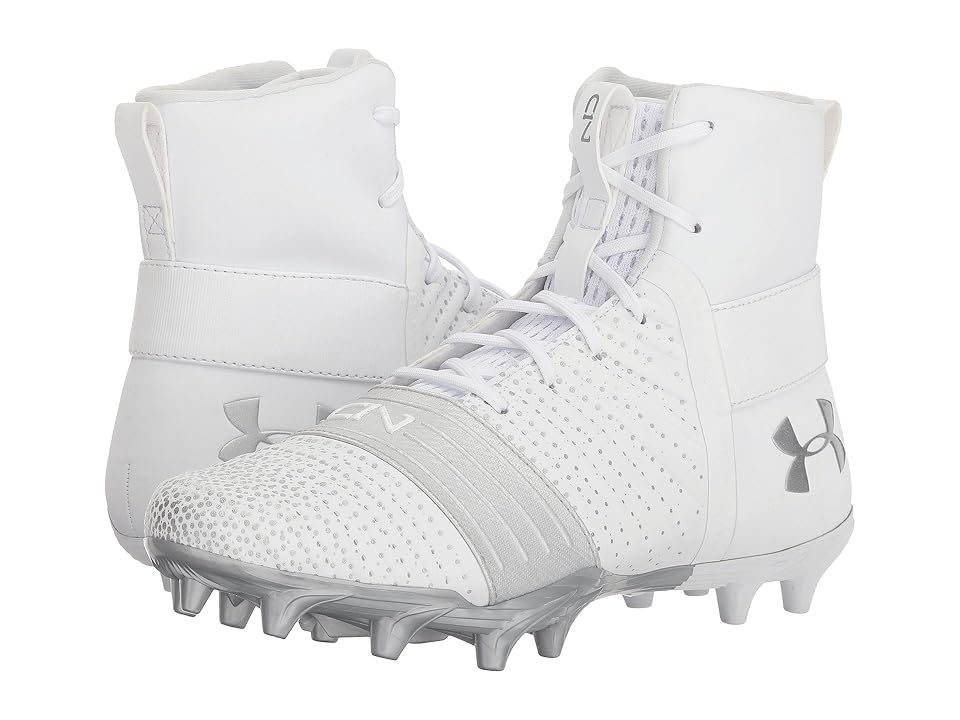 

Under Armour Kids UA C1N MC Football (Little Kid/Big Kid) (White/Silver) Boys Shoes
