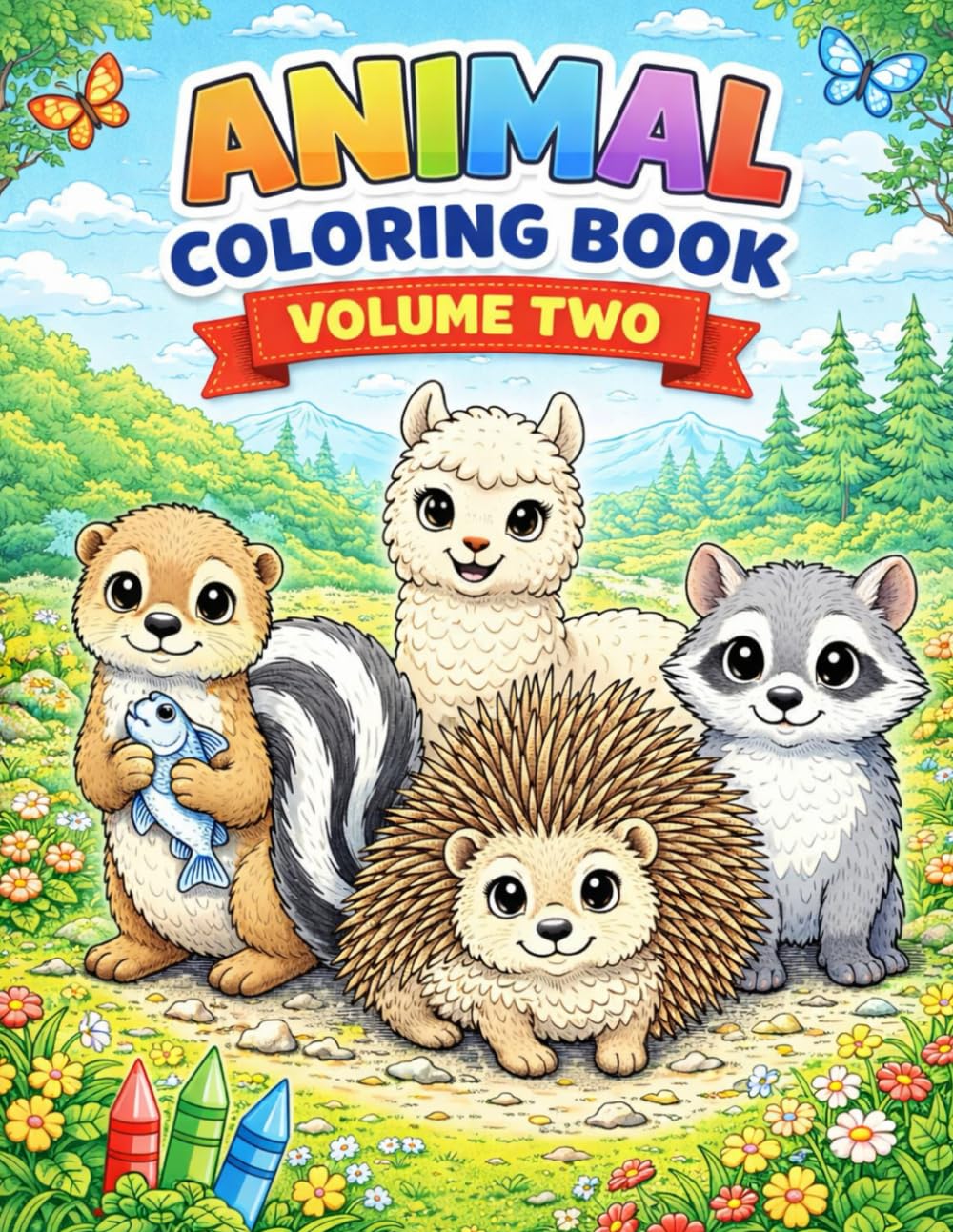 Animals Around the World: Animals Coloring Book - Volume Two