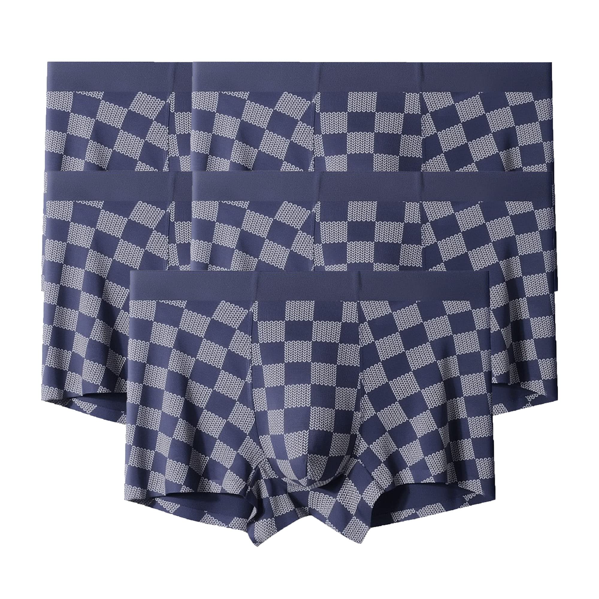JEShifangjiusu Confezione da 5 boxer da uomo, traspiranti, comodi, sportivi, in cotone elasticizzato, con assorbimento dell'umidità