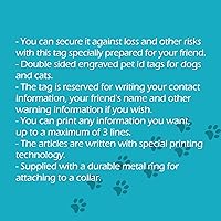 Vista 2 de Dogo Argentino - Placa de identificación personalizada para perro chapada en plata de 24 quilates, placa de identificación personalizada con nombre