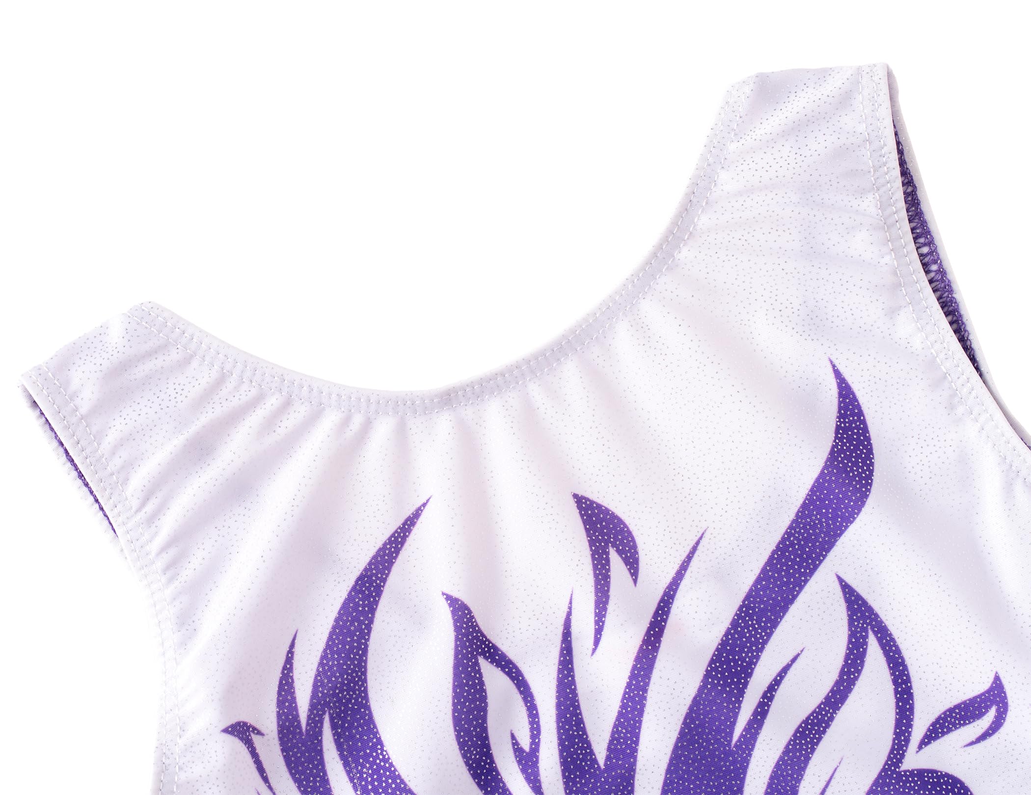 Arshiner Maillot Gimnasia Ritmica Niña Conjunto de Gimnasia Tres Piezas sin Mangas para Verano Entrenamiento Moderno Conjunto de Body y Pantalón Corto Maillot Ballet Niña 3-10 Años