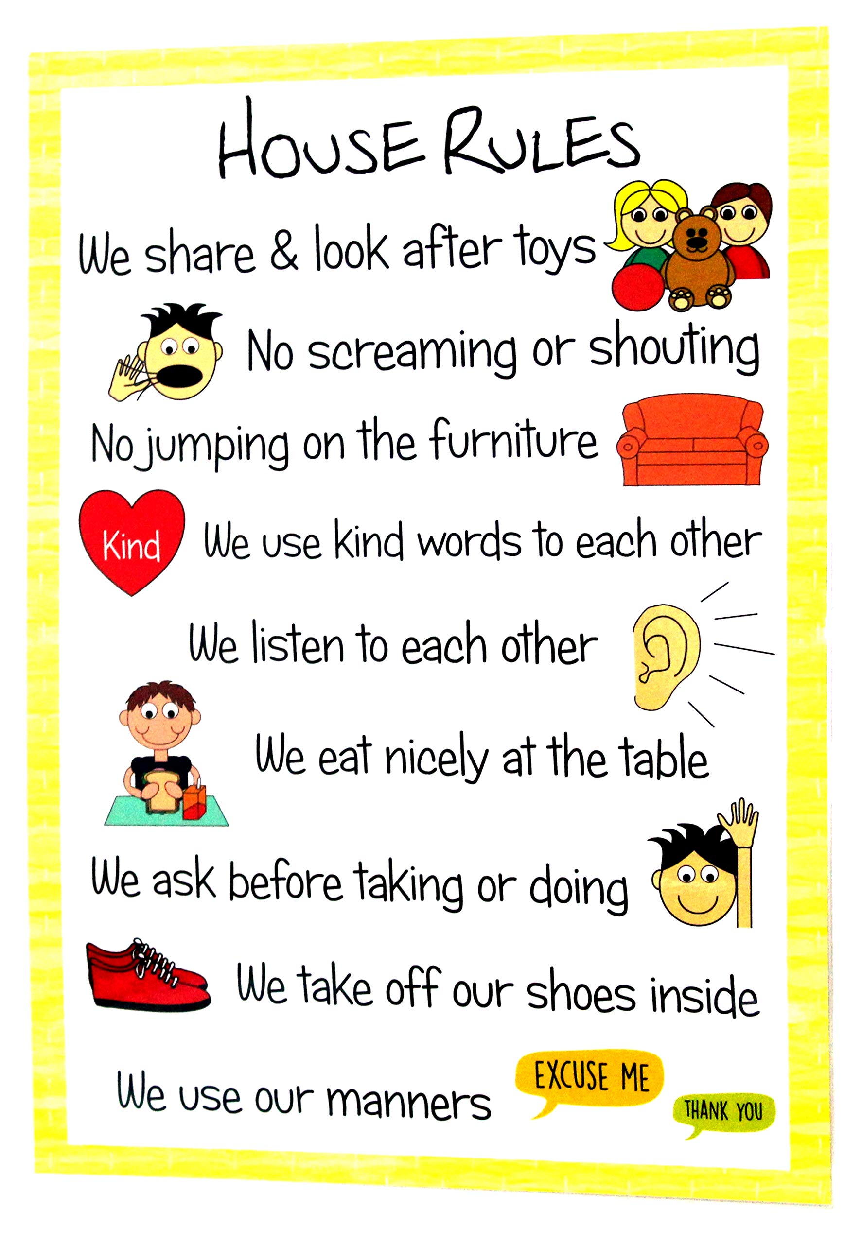 Printable House Rules