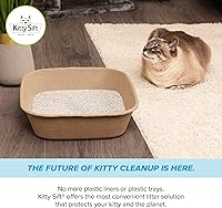 Vista 12 de Kitty Sift Caja de Arena Desechable para Gatos Jumbo, 6 Unidades, Duradera y Portátil para Viajes y Hogar, Caja de Arena Desechable Ecológica que