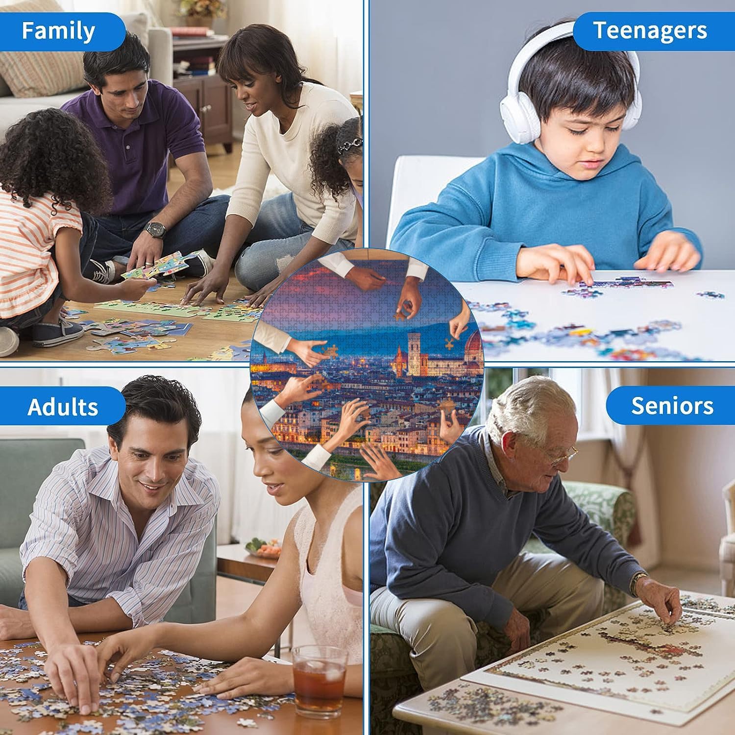 1000 Piece Jigsaw Puzzles, 1000 Pieces Adult Puzzles