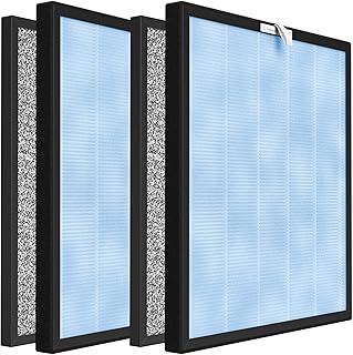 CPGSY 2 sets HSP001 Replacement Filters, Compatible with HATHASPACE HSP001 Smart True HEPA Purifier with 4-stage filtration.