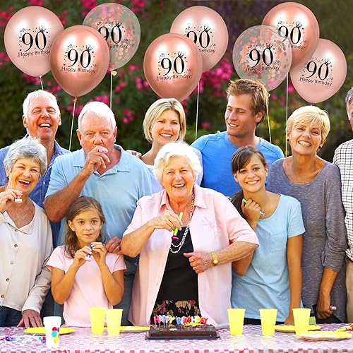 Miniatura 108 de 18 globos de cumpleaños de 13 años y suministros de decoración de fiesta de confeti para niñas y niños, 12 pulgadas