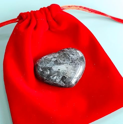 Miniatura 6 de MAIBAOTA Corazón de cristal de 1.772 in, cristales curativos grandes, piedra de amor, piedra natural de reiki, regalos para mamá, día de la madre,