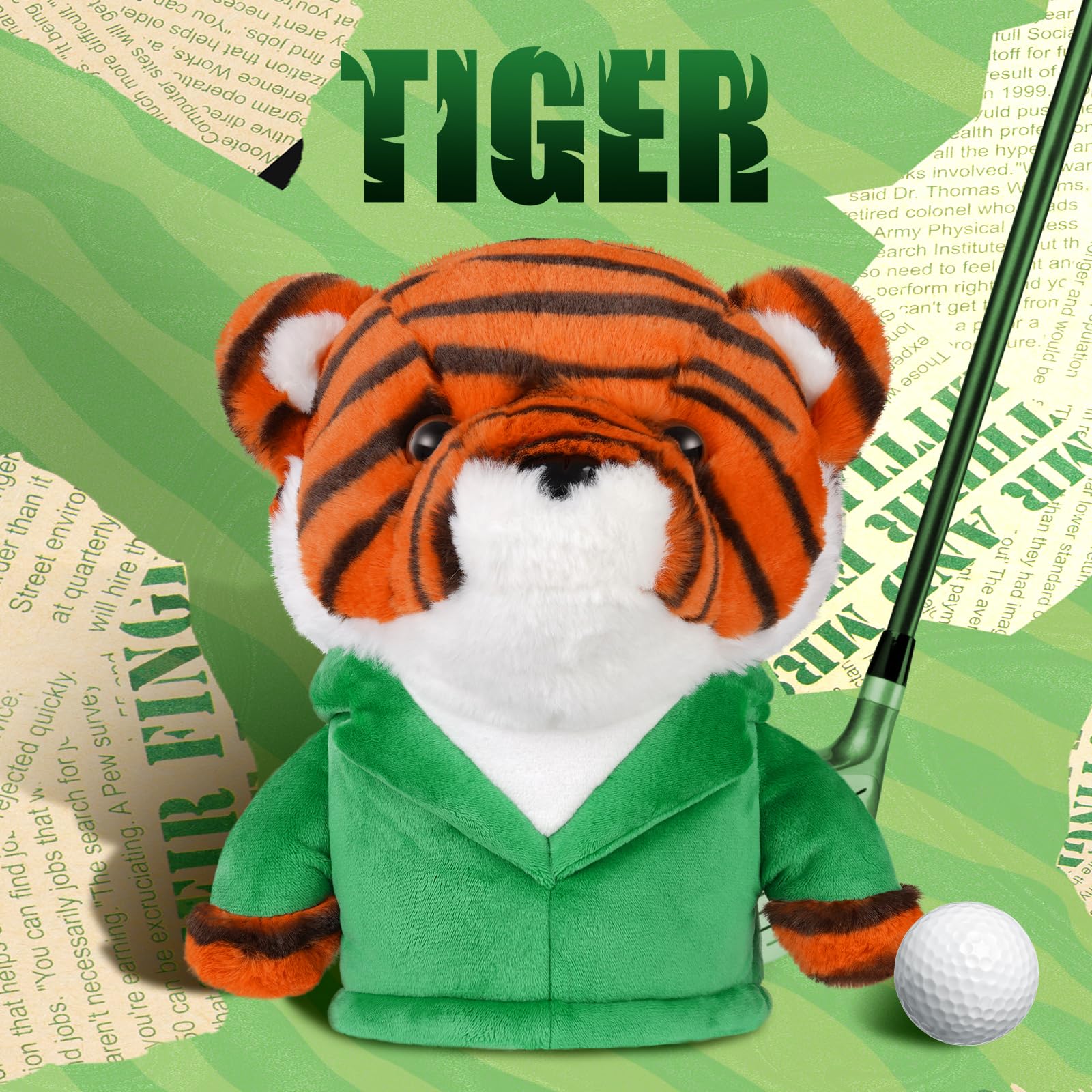 LZFAN Golf Club Covers for Woods and Drivers Funny Driver Headcover Animal Golf Club Head Covers Golf Gifts for Men Women Plush