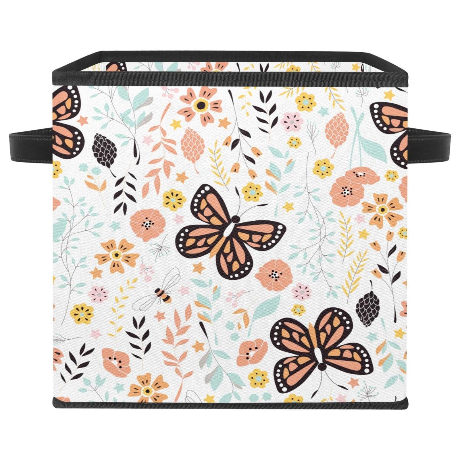 Boîte de rangement en tissu avec poignées pour ranger les jouets