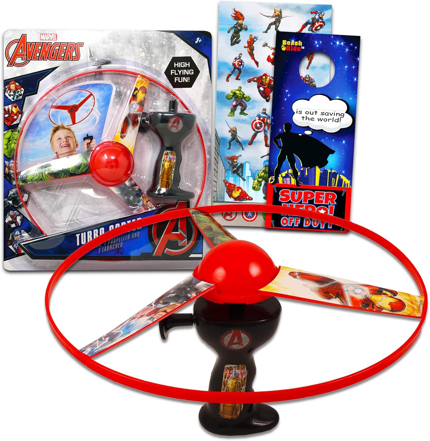 Avengers Toy Helicopter for Boys Avengers Toy Bundle with