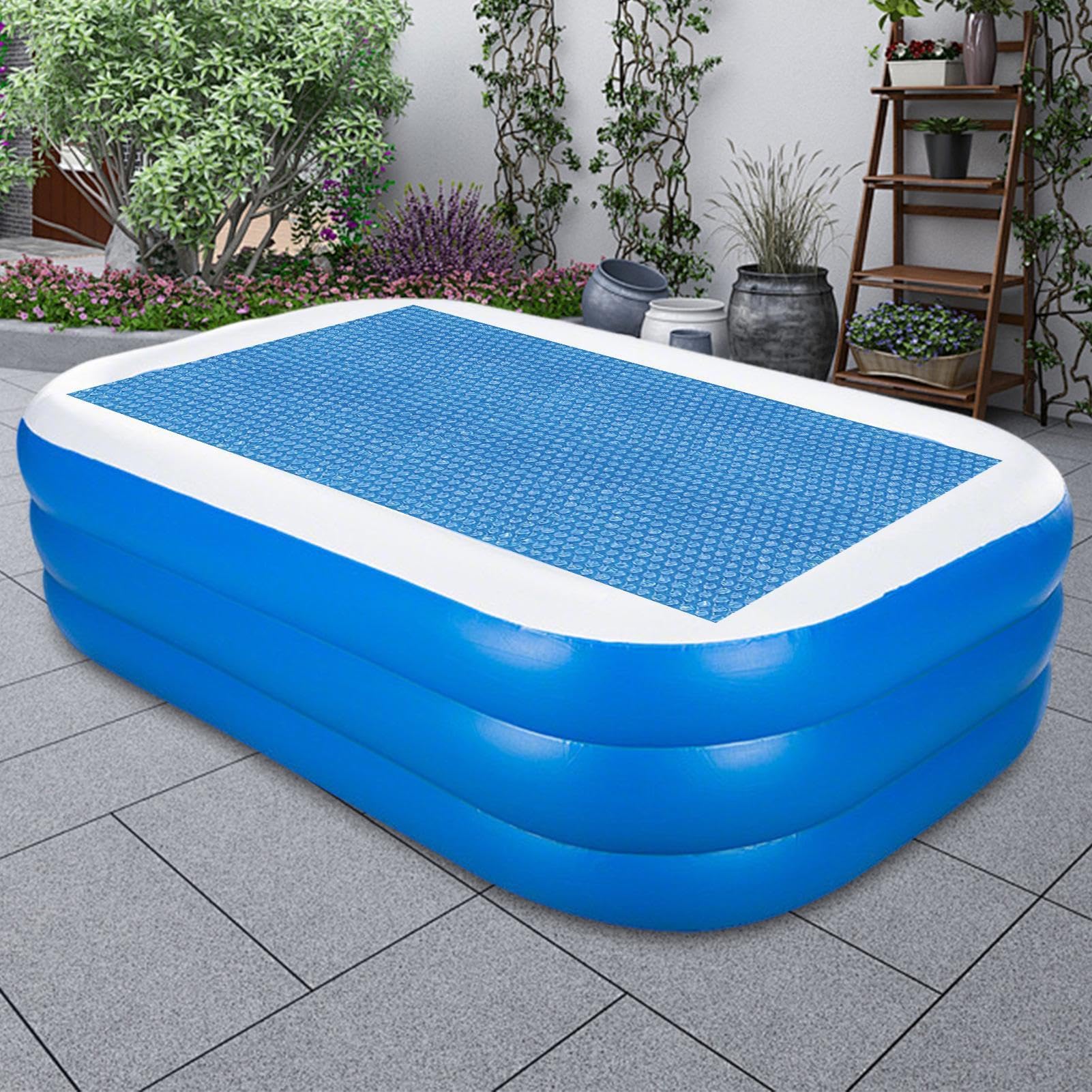 Na Baseny I Łatwa W Montażu | Prostokątne Pyłoszczelne Przykrycie Basenu Do Domu, Podwórka I Ogrodu, Idealne Na Letnie Przyjęcia