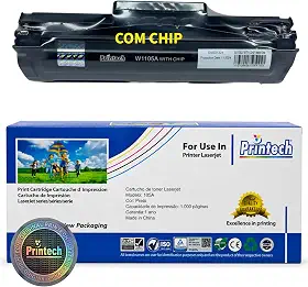 Toner Compatível 105A W1105A Printech 100% NOVO para HP 107w, 107a, 135a, 135w, 137fnw