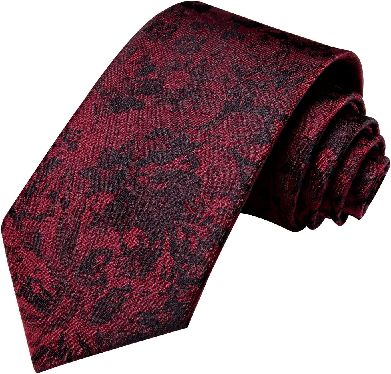 Hi-Tie Silk Paisley Ties for Men Necktie Pocket Square Cufflinks Set Foral Tie Sets Formal Business - Image 4