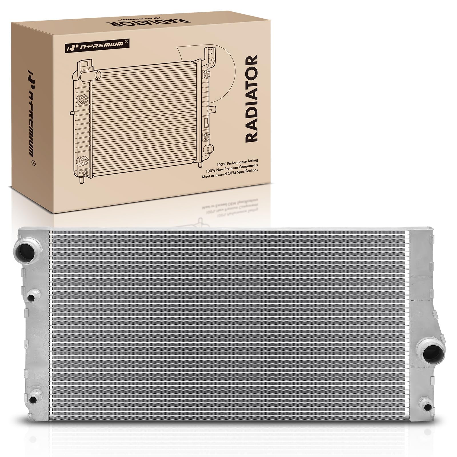 A-Premium Engine Coolant Radiator Compatible with BMW 740i 2013-2015, 740Li