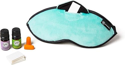 Redolence - Juego de antifaz de aromaterapia para dormir con aceites esenciales puros de 0.18 a 0.18 onzas líquidas, lavanda y menta, 5 almohadillas