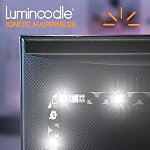 Luminoodle USB Bias Lighting - LED TV Backlight Strip - Ambient Home Theater Light, TV Accent Lighting to Reduce Eye Strain, Improve Contrast - White - Large (30" - 40" TV)