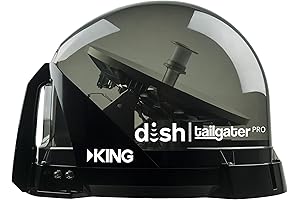 KING DTP4900 DISH Tailgater Pro: Premium Portable Satellite TV Antenna for Crystal-Clear Viewing Anywhere